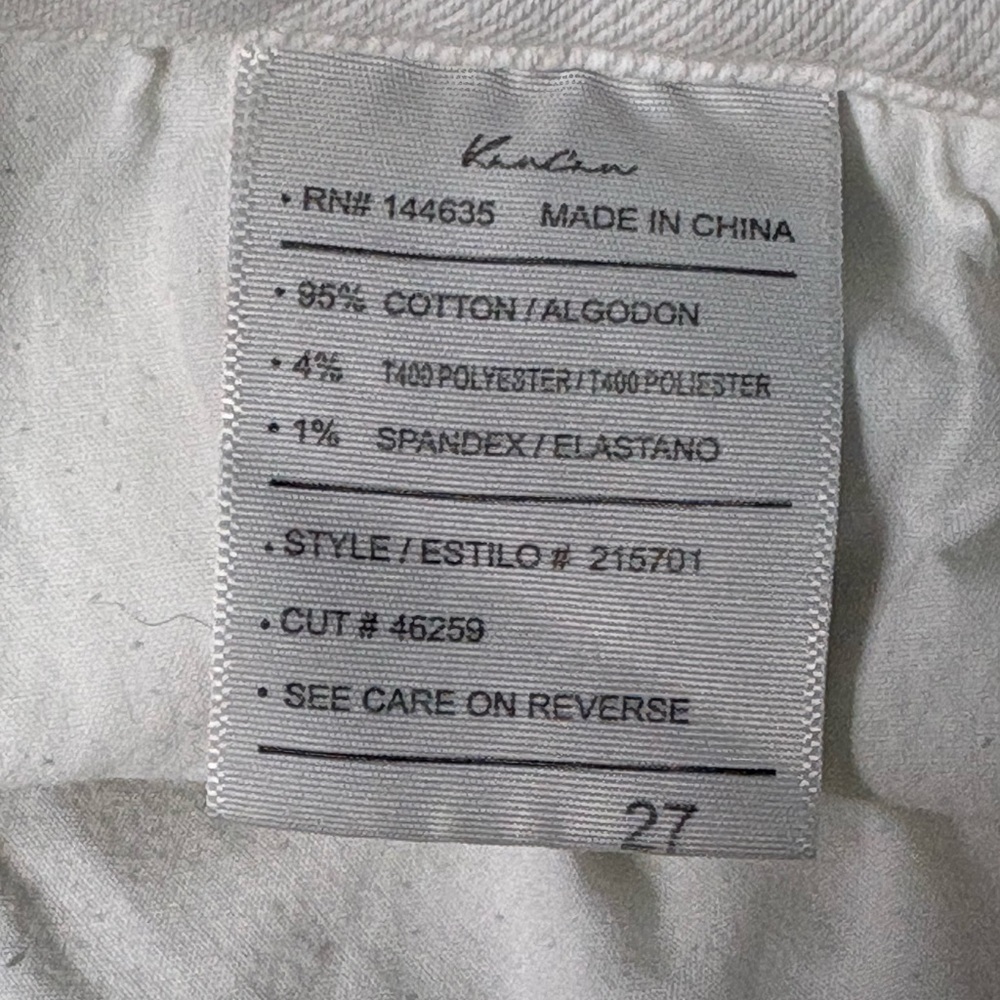 KanCan™ High Rise Double Layer Fray Hem Ankle Straight Jean 27 - Picture 7 of 8